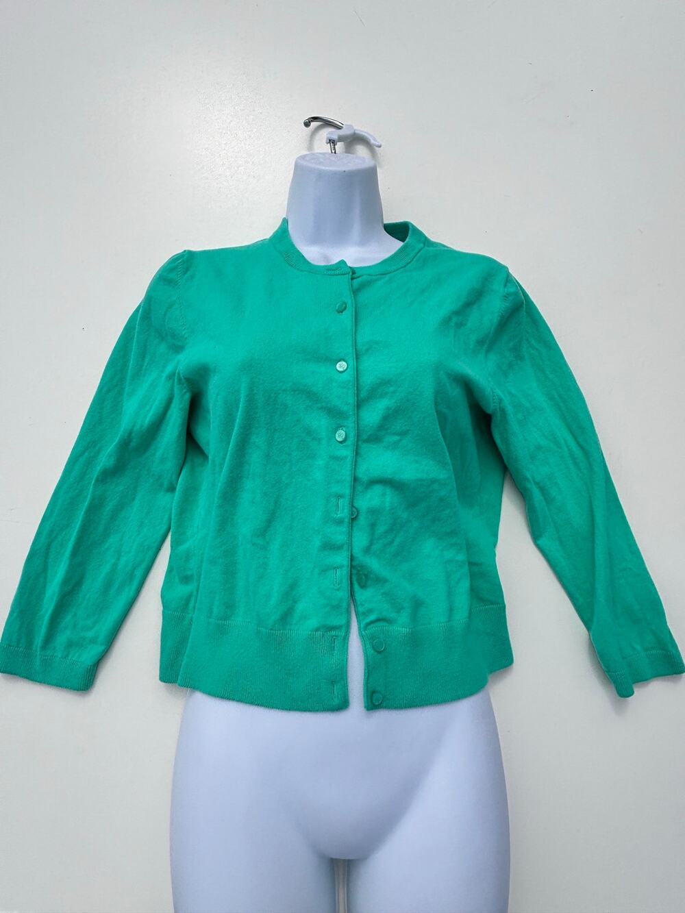 Lilly Pulitzer Cotton Green Button Down Cardigan M
